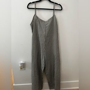 Designer Ali Golden pinstripe jumpsuit